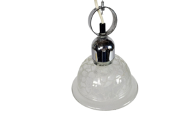 Murano -  hanglamp - kristal- chroom - Italie - mid century modern