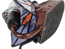Mabrilux lighting  -  'Butterfly' - Tiffany stijl - glas en lood -  brons - 2000