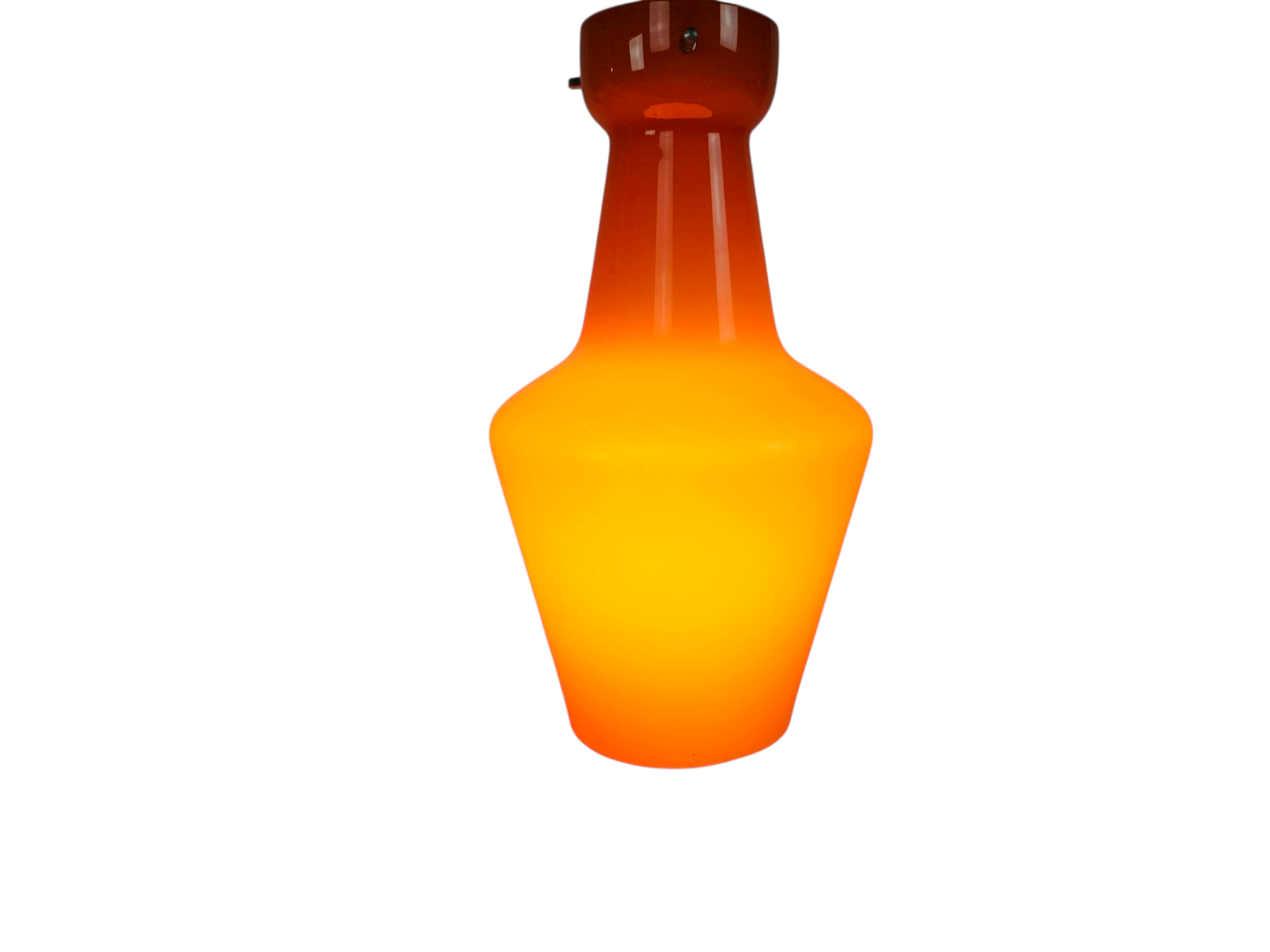 Targetti Sankey - Made in Italy - opaalglas - oranje - hanglamp - 1960's