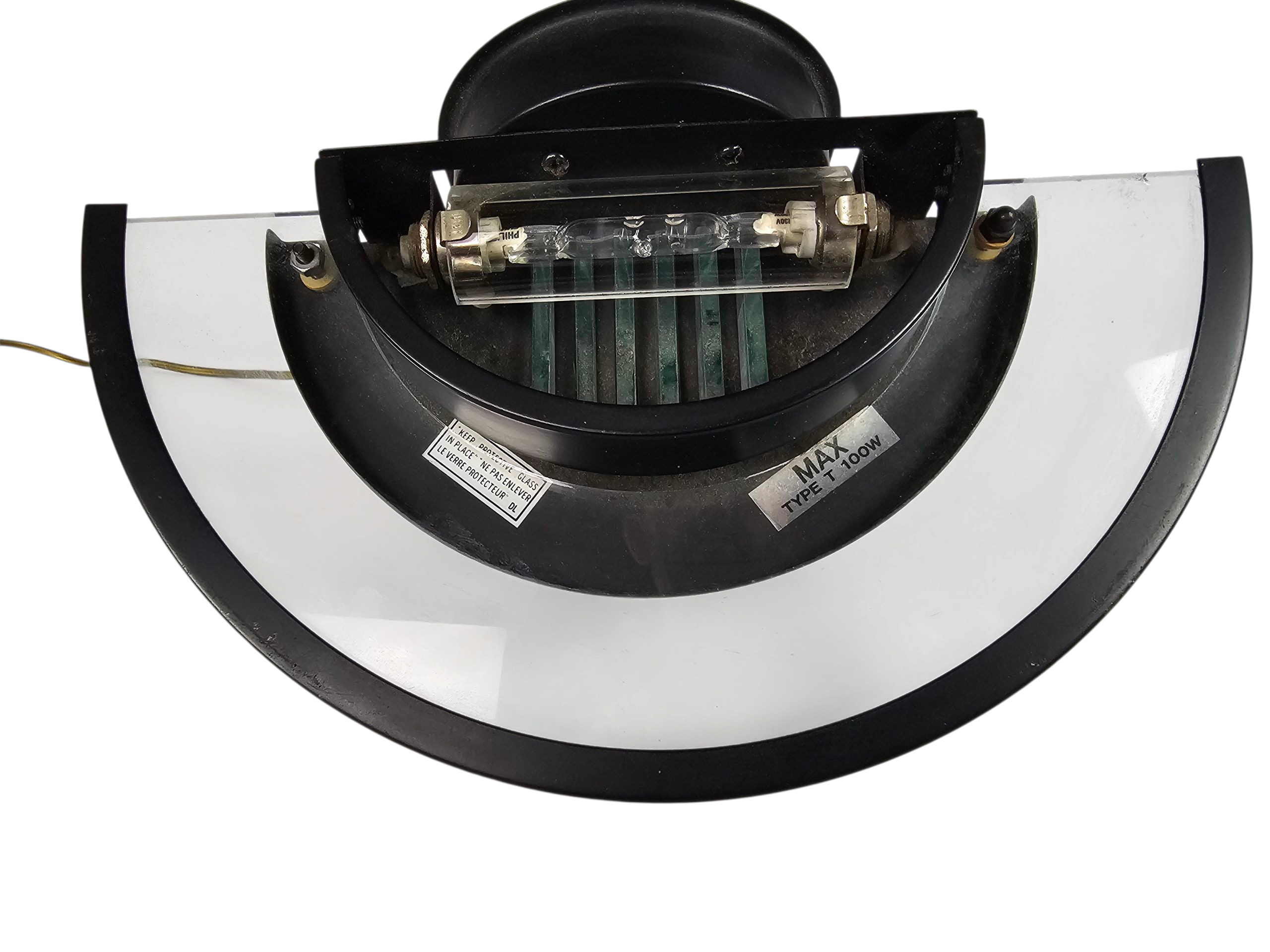 Free Light - wandlamp - Post Modern - metaal - glas - 80's