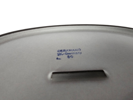 Ceramano keramik - model Argos - serveerschaal - design Hans Welling - West-Germany - 60's