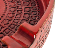 Bitossi - 'Rimini Red' - XL schaal/asbak  - model W 44/27 - Italie - 70s