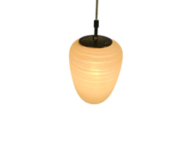 Stilnovo stijl  - attr. Bruno Chiarini - pendant - messing - opaalglas - Italie - 60's