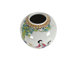 Chinese Gember pot - Family Rose - handbeschilderd - 2e helft 20e eeuw