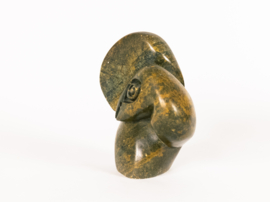 Abstract beeld - speksteen - Zimbabwe - artefact -  80's