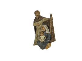 Maria - Jozef - Jezus - beeld - gips - gesigneerd WF - 1e helft 20e eeuw