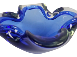 Murano - Murano Sommerso - asbak - schaal - cobalt blauw - 1960's