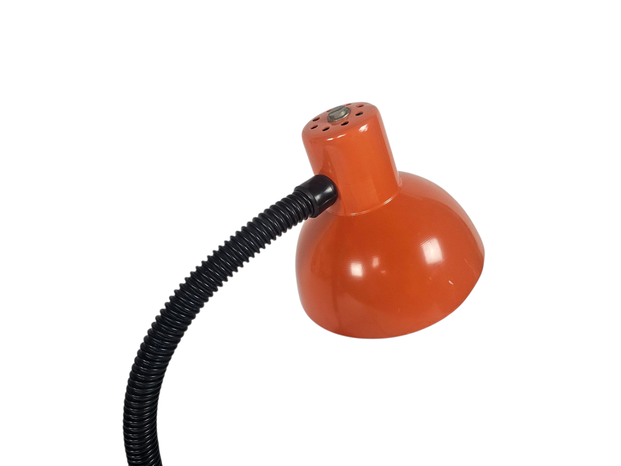 Dutch design - Hala Zeist - Holland - model 704A  - flexibele hals - chroom - oranje - 70's