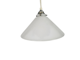 Bankierslamp - Schoemakerslamp - opaline glas - 80's