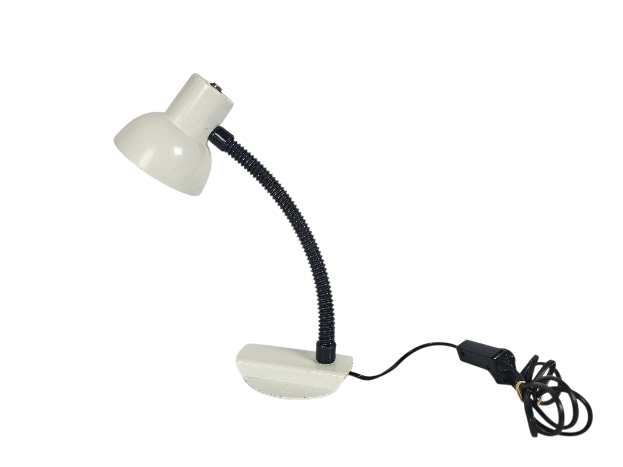 Hala Zeist - bureaulamp - model 703 - flexibele hals - wit - 70's