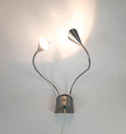 Hala Zeist  - flexibele armen - geborsteld aluminium - post modern - 80's