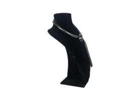 Anne Marie Beretta - ketting - gepatineerd gerold metaal - minimalistisch -  gesigneerd - post modern -  Parijs - 80's