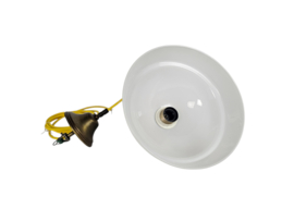 Art Deco stijl - opaline glas - koper armatuur - 1e helft 20e eeuw