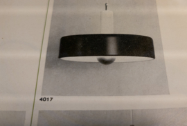 Anvia Almelo - J. Hoogervorst - "model 4017"  - Ufo hanglamp -  antraciet - Dutch design - 60's