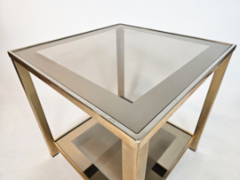 Belgo Chrom - De Wulf - side table - Hollywood Regency stijl - 70s