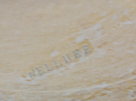Wellner - zwaar verzilverd - August Wellner - gehamerd bord - 1950's