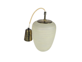 Stilnovo stijl  - attr. Bruno Chiarini - pendant - messing - opaalglas - Italie - 60's