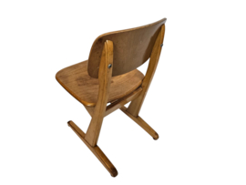 Casala - kinderstoeltje - schoolstoeltje -  beuken - plywood -  vintage - 60's