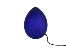 W.L.P. verlichting - Duitsland - Egg lamp - gemarmerd glas - 80's