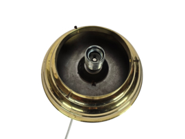 Dutch design - Giso Gispen - model Lauritsen -  plafonnière - opaalglas - messing - 2000