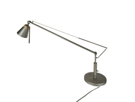 Ikea - model Huvik - aluminium - telescoop bureaulamp - Zweden - 90's