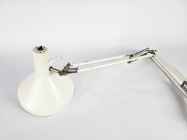 Hala Zeist - architectenlamp - wandlamp - Busquet - gebroken wit - 60's