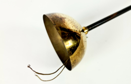 Mid century - atrr. Still Novo - Italië - hanglamp - opaline - messing - teak - 60's