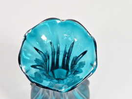 Murano - vaas - aqua blauw - Italie - 3e kwart 20e eeuw