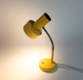 Herda - Hala Zeist stijl - tafellamp - bureaulamp - okergeel - flexibele hals - 60's