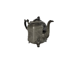 Victorian -Cartwhright & Son -  theepot - tin - gegraveerd - 19e eeuw