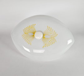 Paraplulamp - Retro - Vintage - glas - metaal - 3e kwart 20e eeuw