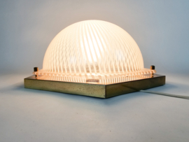 Plafondlamp - Hollywood Regency Stijl - Acryl - Messing - 80'S