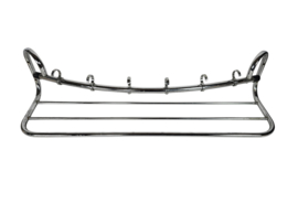 Dutch design - Art Deco - Gispen Stijl - wand kapstok - chroom - 30's