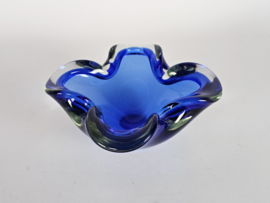 Murano - Murano Sommerso - asbak - schaal - cobalt blauw - 1960's