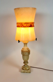 Pegasan - Alabast - natuursteen - tafellamp - vloerlamp - Spanje  - XL lamp - 1970