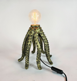 Octopus tafellamp - polyresin - goud kleurig - 2000