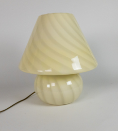 XL - Murano -  Vetri- Venini - mushroom lamp - spiraallamp -  Swirled Glass lamp - 60's