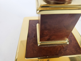 Herda Amsterdam - trekpendel bureaulamp - messing - 70s