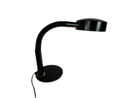 Hala Zeist - model 708 - Bureaulamp - zwart - Flexibele arm - 1970's