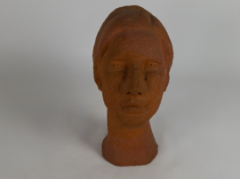 Geboetseerde terracotta buste - Groot formaat - 1960's