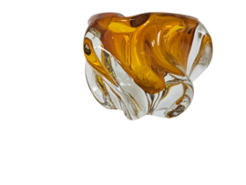Josef Hospodska - Tsjechië - glasdesign - twisted vase  - Chribska glassworks - 60's