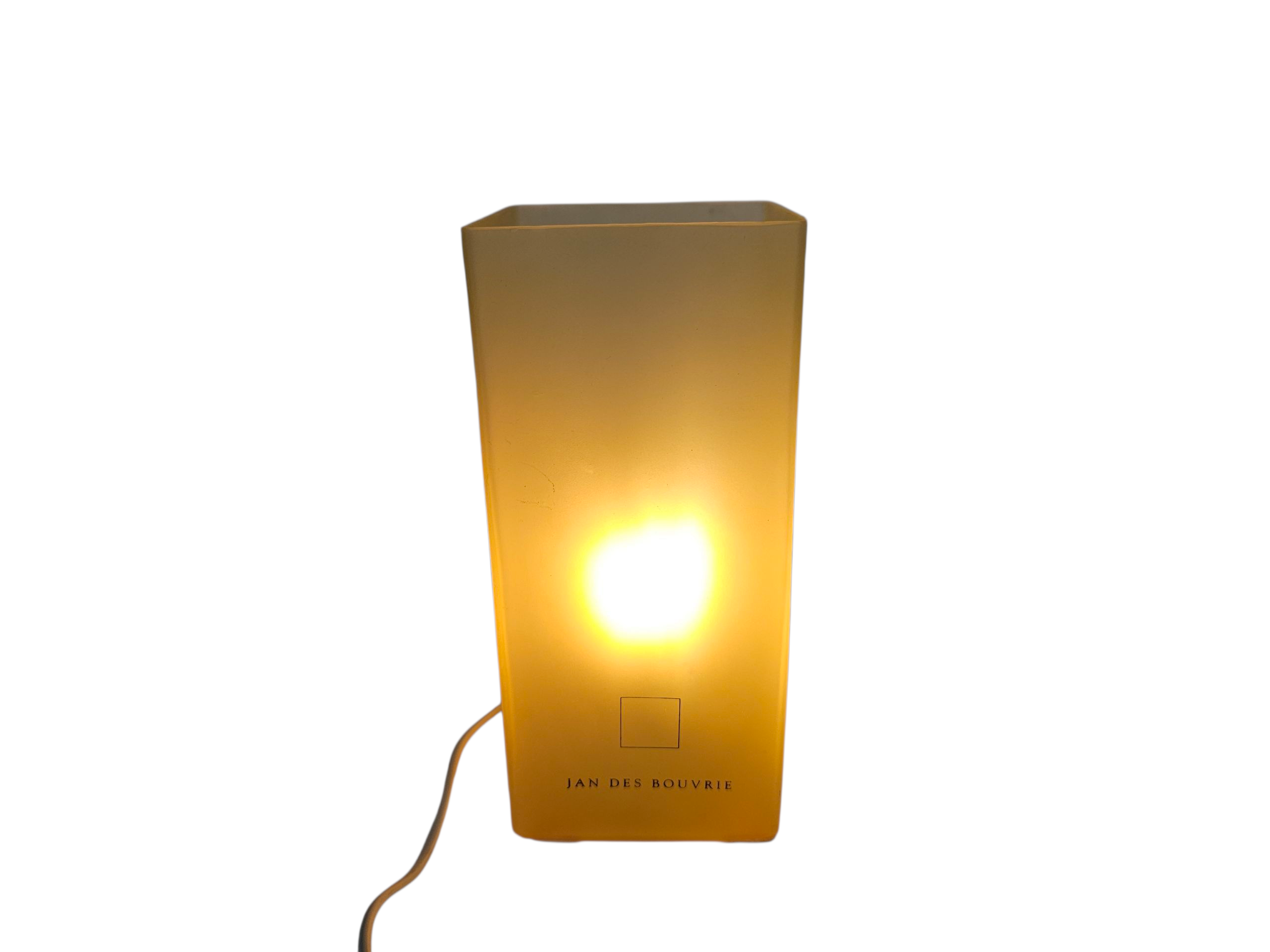Dutch design - Icecubic lamp - Boxford Holland - Jan des Bouvrie - tafellamp - glas - 90's