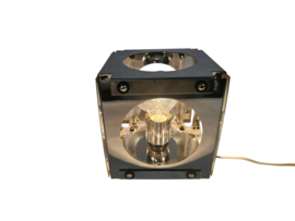 Goffredo Reggiani - Cube lamp - tafellamp - verchroomd staal - 1970's