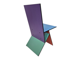 Ikea -  Vilbert chair - design Verner Panton  - Memphis Milano stijl - 1993