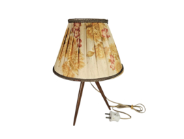 Driepoot - Scandinavisch - teak - tafellamp - 1950's