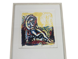 Jits Bakker - Litho - 'Mannen Model' - gesigneerd - 1992