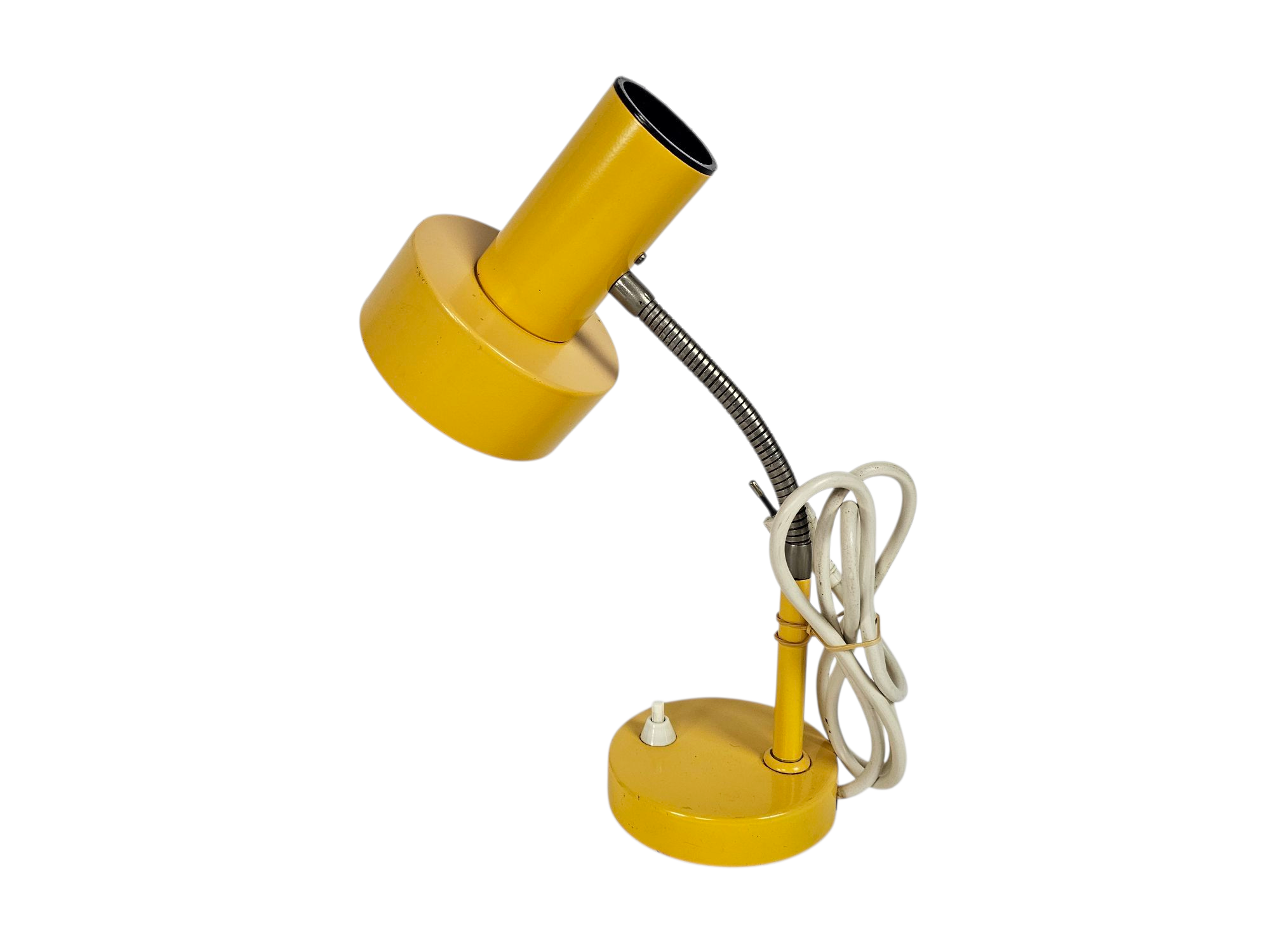 Herda - Hala Zeist stijl - tafellamp - bureaulamp - okergeel - flexibele hals - 60's