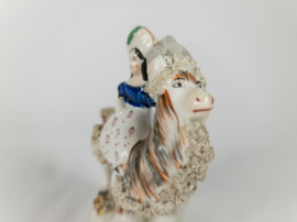 Victorian - Prince of Wales - Goat - porselein - Staffordshire - polychroom - 19e eeuw