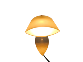 Hala Zeist - wandlamp - geborsteld staal - glas - 1990's