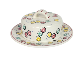 SMF Schramberg - Eva Zeisel - majolica - aardewerk - botervloot - fruitschaal - 2e kwart 20e eeuw